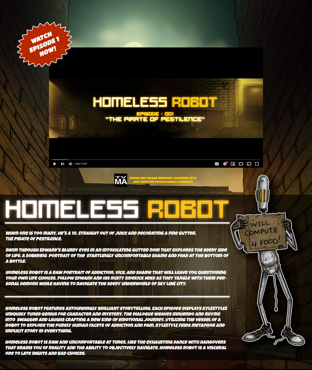Homeless Robot Episode 1